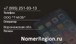 Кто звонил с 9952519313 - регион и оператор